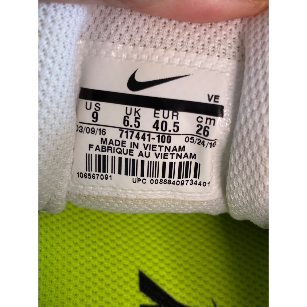 Nike Zoom Vomero 10 Womens Running Shoes White Black 717441-100 Size 9 - Picture 9 of 16